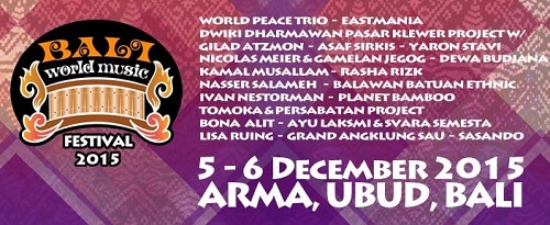 The First Annual Bali World Music Festival in Ubud!